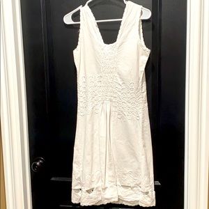 White eyelet sundress